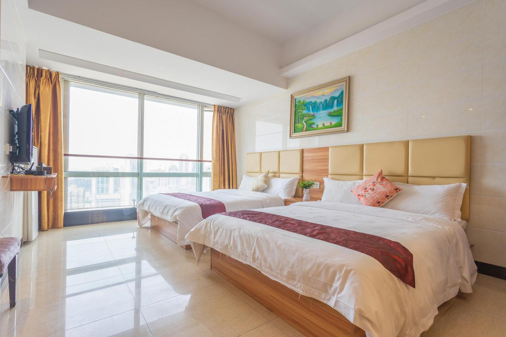 Sunny International Apartment From Beijing Road Kanton Exteriér fotografie