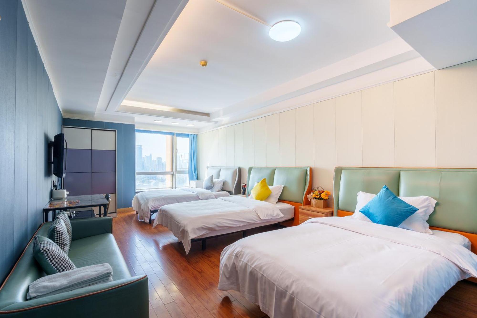 Sunny International Apartment From Beijing Road Kanton Exteriér fotografie