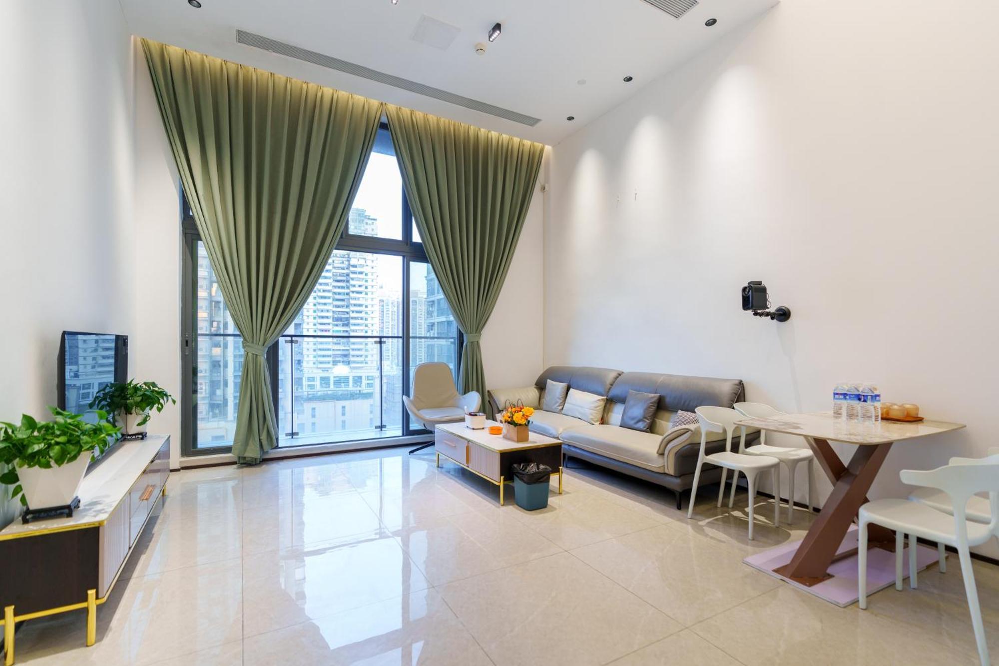 Sunny International Apartment From Beijing Road Kanton Exteriér fotografie