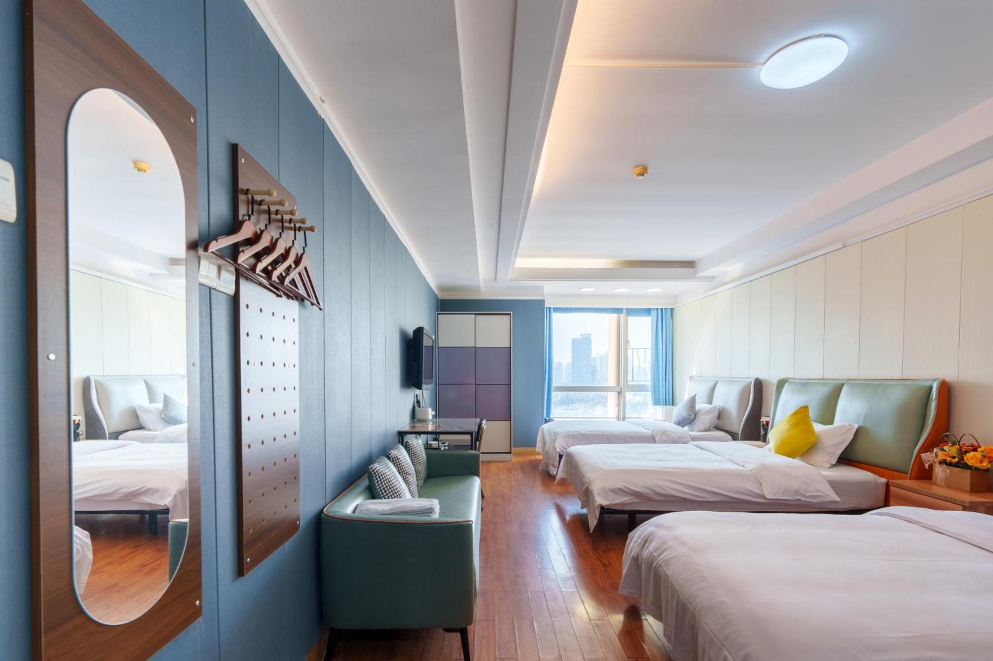 Sunny International Apartment From Beijing Road Kanton Exteriér fotografie
