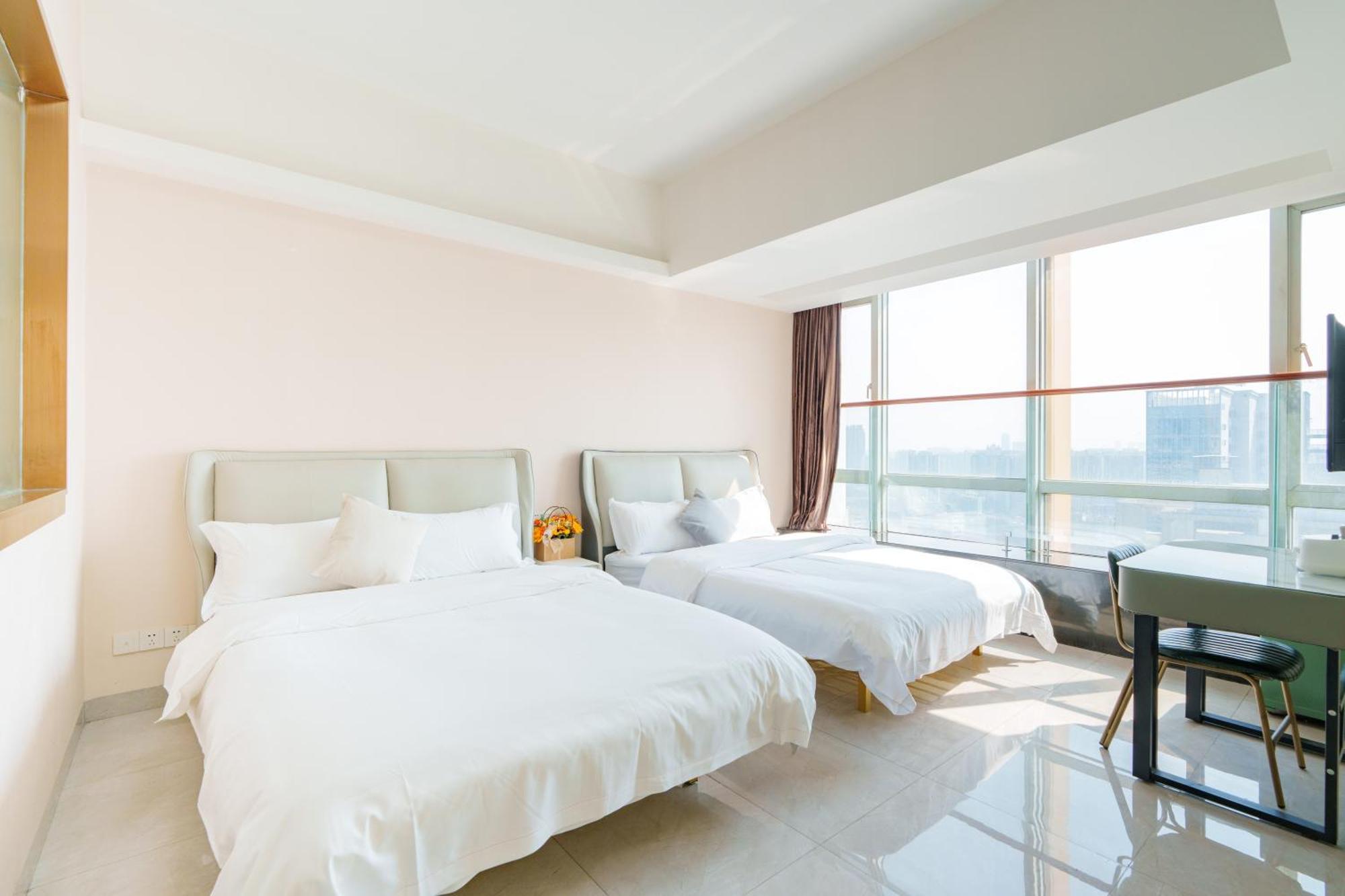 Sunny International Apartment From Beijing Road Kanton Exteriér fotografie