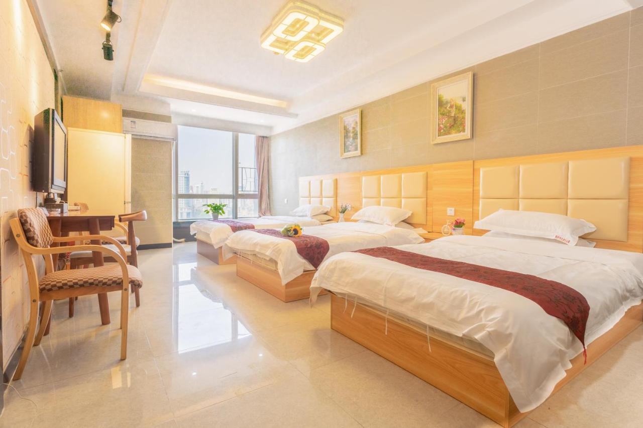 Sunny International Apartment From Beijing Road Kanton Exteriér fotografie