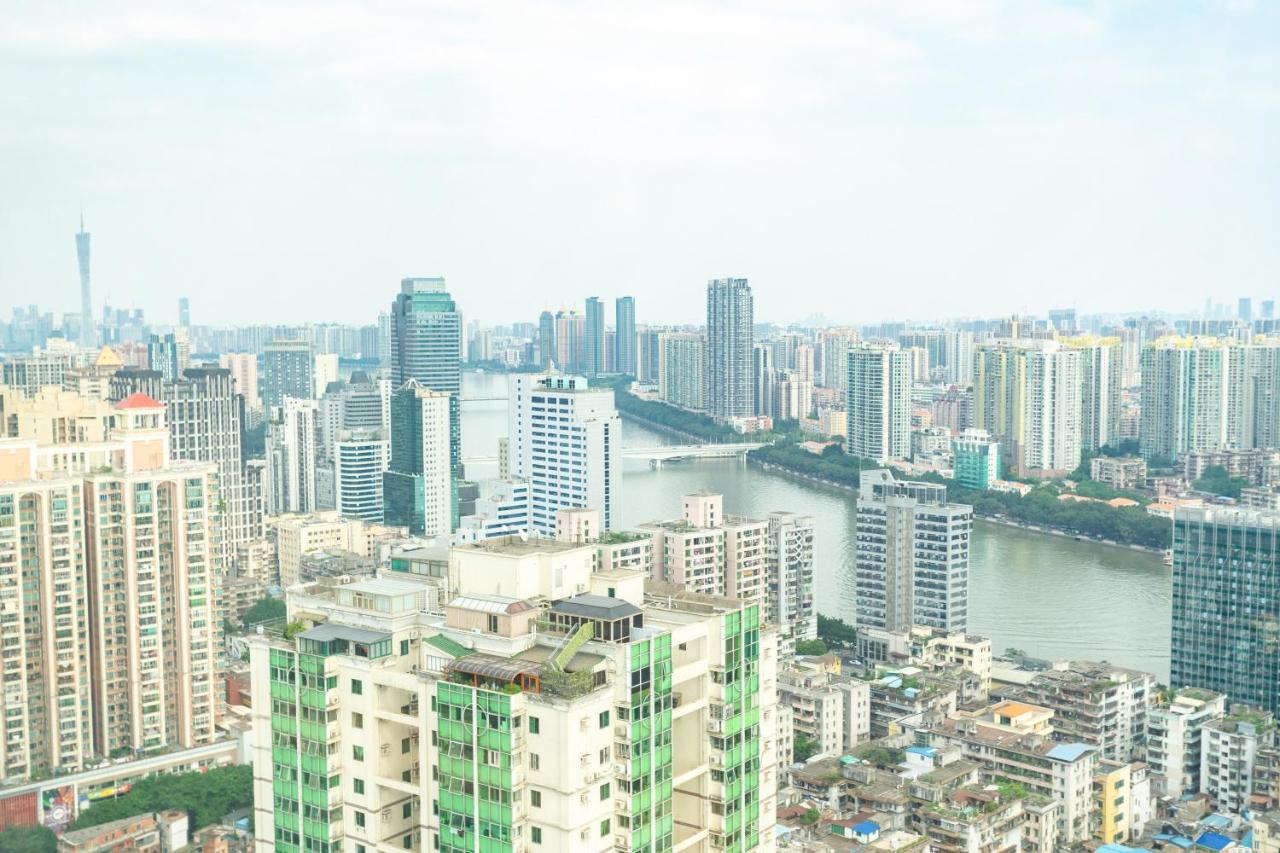 Sunny International Apartment From Beijing Road Kanton Exteriér fotografie